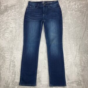 Riders‎ by Lee Women's Midrise Straight Leg Dark Wash Denim Jeans Size 6M